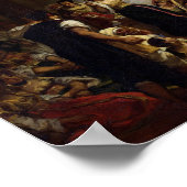 Eine jüdische Hochzeit in Marokko 1841 Poster (Ecke)