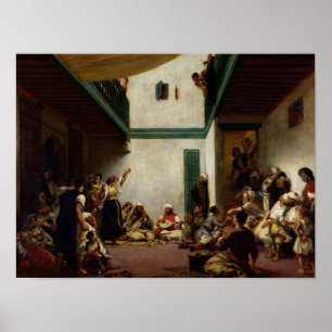 Eine jüdische Hochzeit in Marokko 1841 Poster