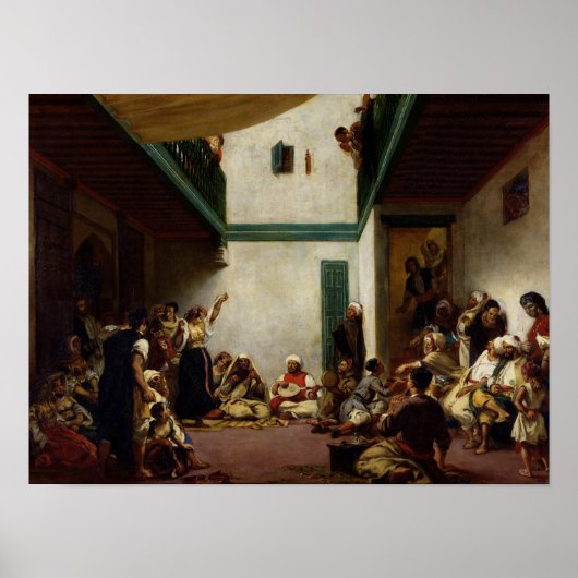 Eine jüdische Hochzeit in Marokko 1841 Poster (Vorne)