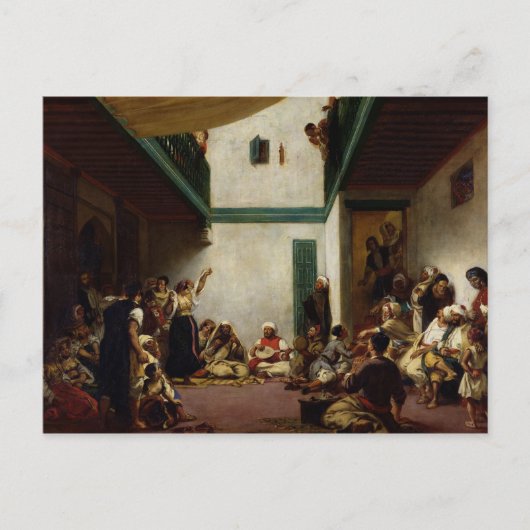 Eine jüdische Hochzeit in Marokko 1841 Postkarte (Vorderseite)