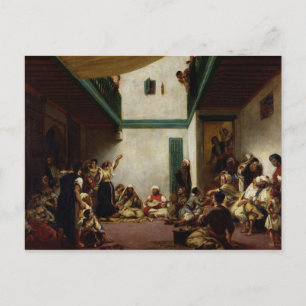 Eine jüdische Hochzeit in Marokko 1841 Postkarte