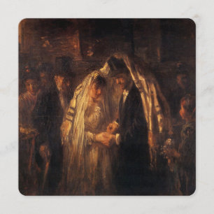Eine jüdische Hochzeit von Jozef Israels - Circa 1 Karte