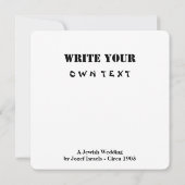 Eine jüdische Hochzeit von Jozef Israels - Circa 1 Karte (Rückseite)