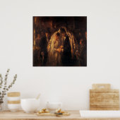 Eine jüdische Hochzeit von Jozef Israels - Circa 1 Poster (Küche)