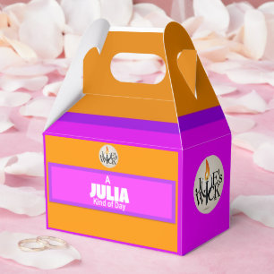 Eine Julia-Art Tagesausdruck mit Joe's Wick-Logo Geschenkschachtel