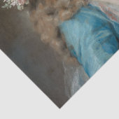 Eine junge Frau mit Papagei (von Rosalba Carriera) Seidenpapier (Ausschnitt)