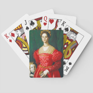 Eine junge Frau und ihr kleiner Junge, c.1540 Spielkarten