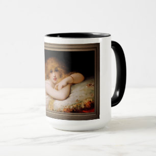 Eine junge Frau von Pierre Coomans für Freizeit Tasse