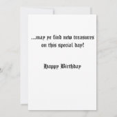 Eine junge Jungen-Geburtstagskarte Karte (Rückseite)