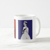 Eine junge Königin Elisabeth mit ihrem Prinzen Kaffeetasse (VorderseiteRechts)