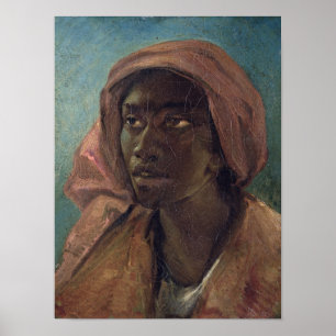 Eine junge schwarze Frau Poster