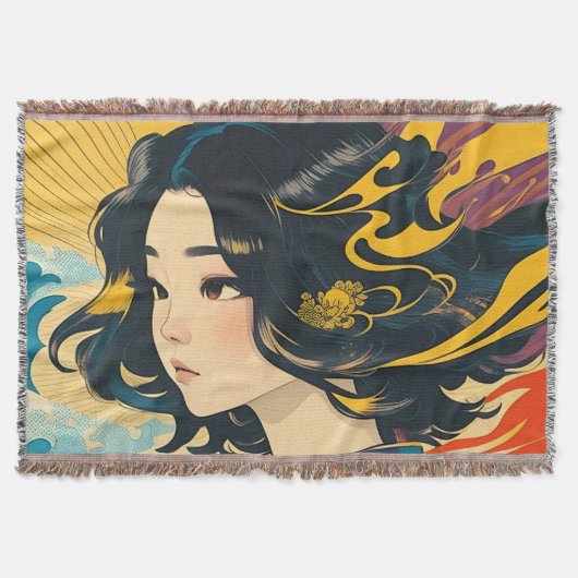 Eine junge vietnamesische Frau Decke (Vorderseite)