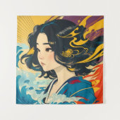 Eine junge vietnamesische Frau Wandteppich (Vorderseite)