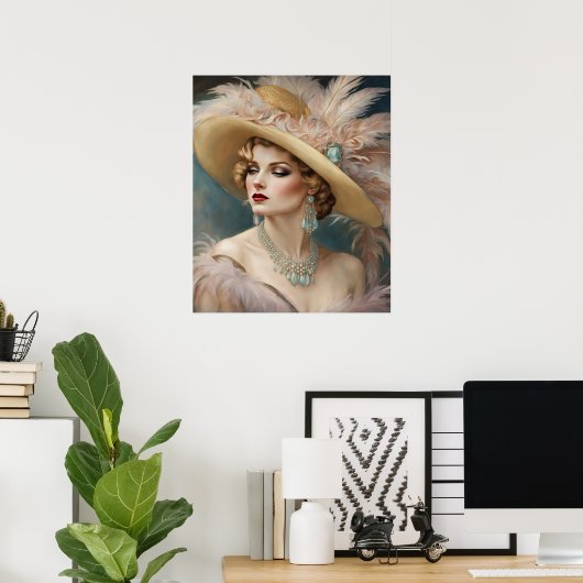 Eine juwelengeschmückte Elegance Poster (Heimbüro)