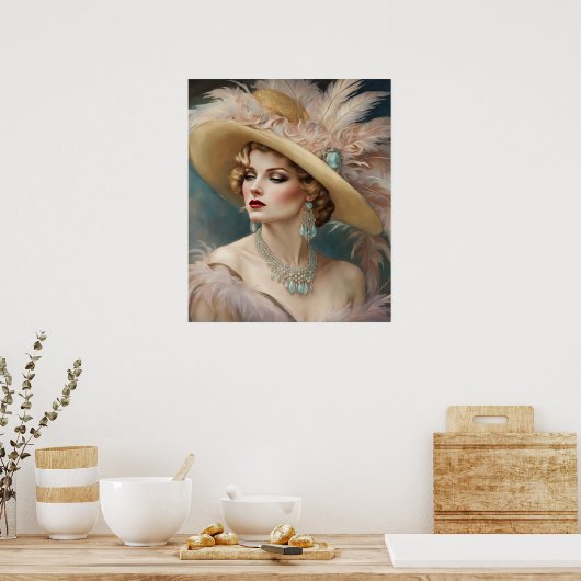 Eine juwelengeschmückte Elegance Poster (Küche)