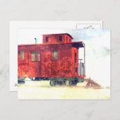 Eine Kabine am Ende der Leitung Postkarte (Vorne/Hinten)