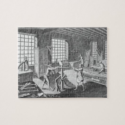 Eine Kabinettswerkstatt, aus der "Enzyklopädie" Puzzle (Horizontal)