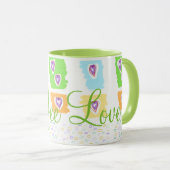 Eine Kaffee-Liebe-Tasse Tasse (VorderseiteRechts)