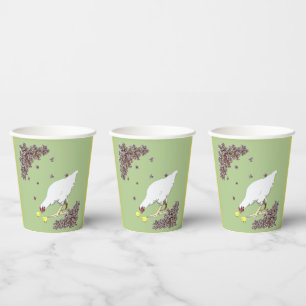 Eine Kaffee-Tasse für Hühner und Küken Pappbecher