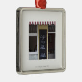 eine Kaffeestube mit einem Kaffee, zum zu gehen Ornament Aus Metall (Rechts)