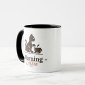 Eine Kaffeetasse mit einem Design (Vorderseite Links)