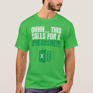 Eine Kalkulationstabelle über HHH erfordert eine S T-Shirt