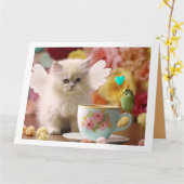 Eine kalte und freudgeklappte Grußkarte Karte (Gelbe Blume)