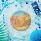 Eine Kamelpapierplatte Pappteller (Party)