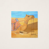 Eine KamelVisitenkarte (Rückseite)