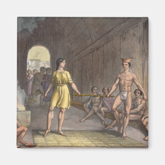 Eine kanadische Hochzeitszeremonie aus "Le Cost" Magnet (Vorne)