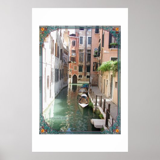 Eine Kanal-Straße in Venedig Poster (Vorne)