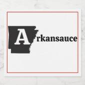 Eine Kansauce Alkoholflaschenetikett (Einzelnes Label)