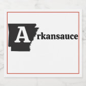 Eine Kansauce Bierflaschenetikett (Einzelnes Label)