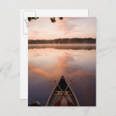 Eine Kanufahrt Erholung am Ufer des Pawtuckaway La Postkarte (Vorne/Hinten)