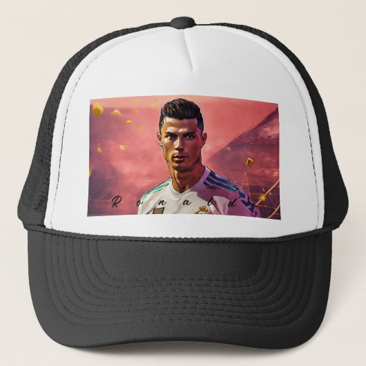 Eine Kappe mit dem Bild von Ronaldo (Vorderseite)