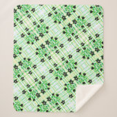 Eine Karierte und gedämpfte Decke Sherpadecke (Vorderseite)