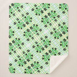 Eine Karierte und gedämpfte Decke Sherpadecke