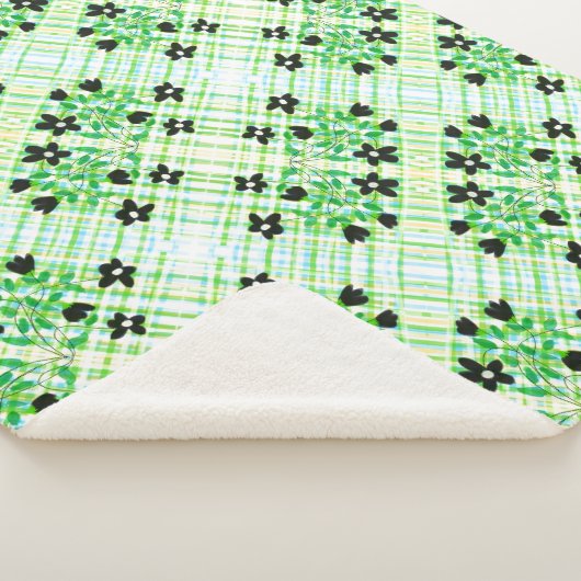 Eine Karierte und gedämpfte Decke Sherpadecke (3/4)