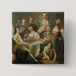 Eine Karikatur-Gruppe, c.1776 (Öl auf Leinwand) Button