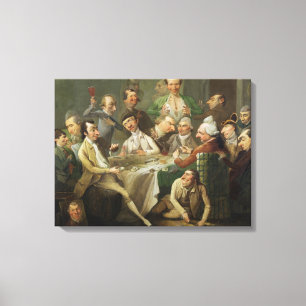 Eine Karikatur-Gruppe, c.1776 (Öl auf Leinwand) Leinwanddruck