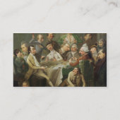 Eine Karikatur-Gruppe, c.1776 (Öl auf Leinwand) Visitenkarte (Rückseite)