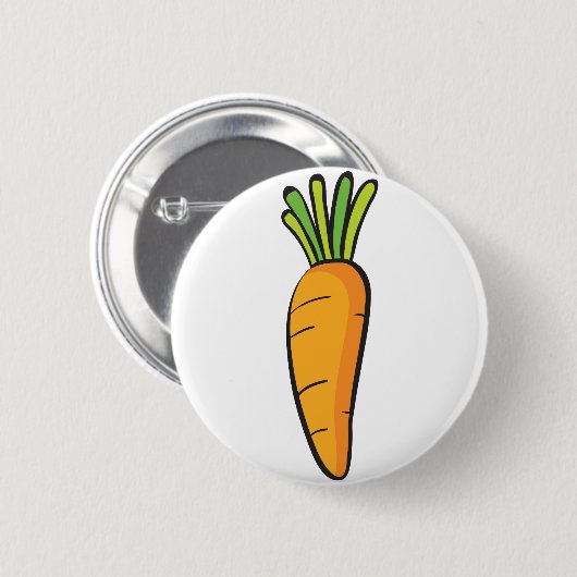 eine Karotte Button (Vorne & Hinten)