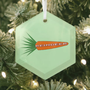 Eine Karotte für den Weihnachtsbaum Ornament Aus Glas