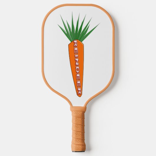 Eine Karotte für den Weihnachtsbaum Pickleball Schläger (Vorderseite)