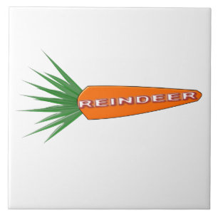 Eine Karotte für die WeihnachtsReindeer-Tile Fliese