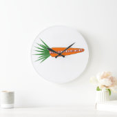 Eine Karotte für die WeihnachtsReinder-Uhr Große Wanduhr (Zuhause)