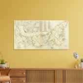 Eine Karte der Insel St. John Leinwanddruck (Insitu (Wohnzimmer))