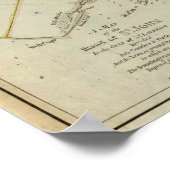 Eine Karte der Insel St. John Poster (Ecke)