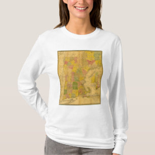 Eine Karte der Neu-England Staaten T-Shirt