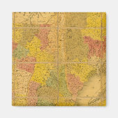 Eine Karte der New England Staaten Magnet (Vorne)